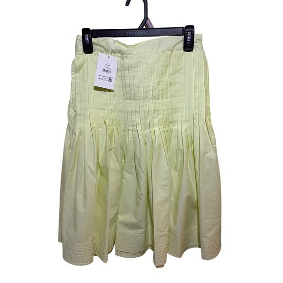 Free Assembly Dresses & Skirts - Free Assembly Womens Pintuck Knee Length Skirt Yellow Light FA3591905P26 Size S